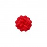 Knopf mit Öse Posamentenmotiv 18 mm rot - Prym