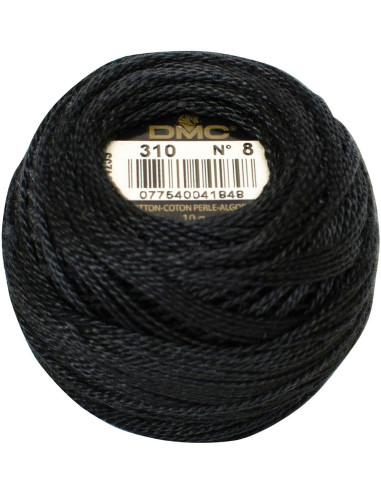 Coton Perl Nr.8 Perlgarn - DMC 8.0310 - schwarz