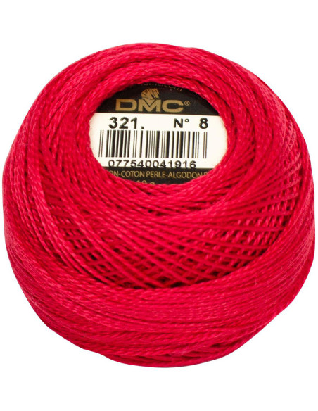 Coton Perl Nr.8 Perlgarn - DMC 8.0321 - dunkelrot