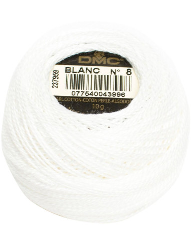 Coton Perl Nr.8 Perlgarn - DMC 8.blanc - blanc