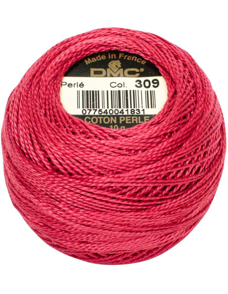 Coton Perl Nr.5 Perlgarn - DMC 309 - dunkelrot