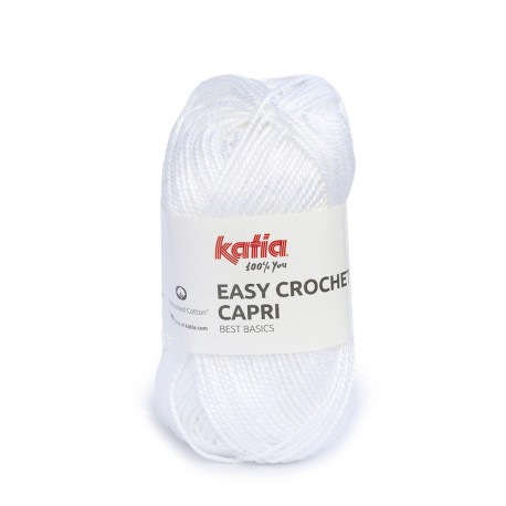 Easy Crochet Capri - Katia 100 - weiss