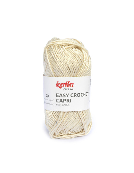 Easy Crochet Capri - Katia 102 - beige