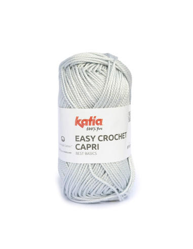 Easy Crochet Capri - Katia 104 - hellgrau