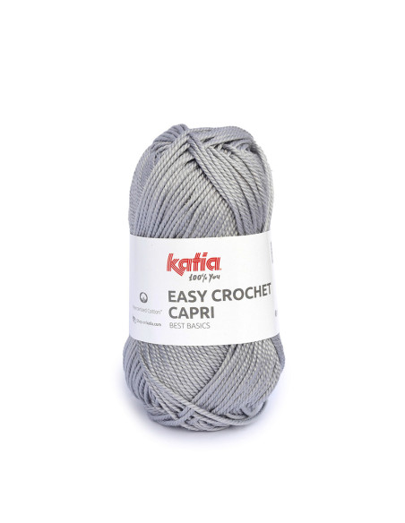 Easy Crochet Capri - Katia 105 - mittelgrau