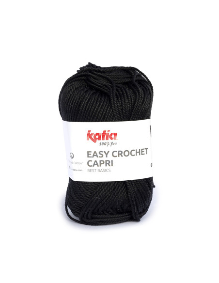 Easy Crochet Capri - Katia 106 - schwarz