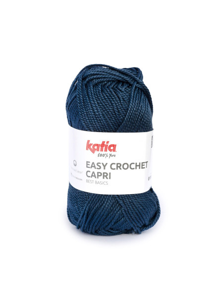 Easy Crochet Capri - Katia 107 - marine