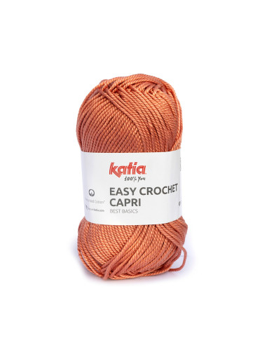 Easy Crochet Capri - Katia 111 - terracotta