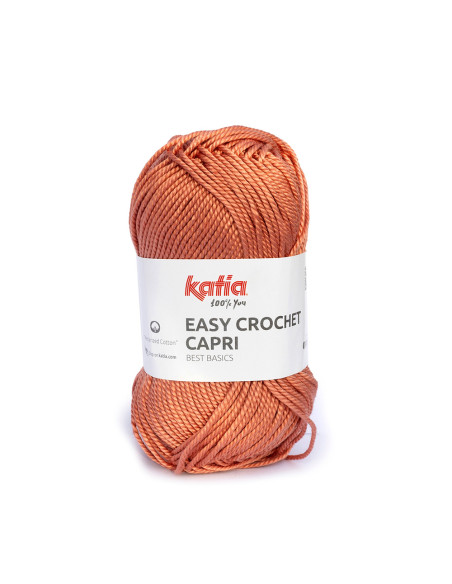 Easy Crochet Capri - Katia 111 - terracotta