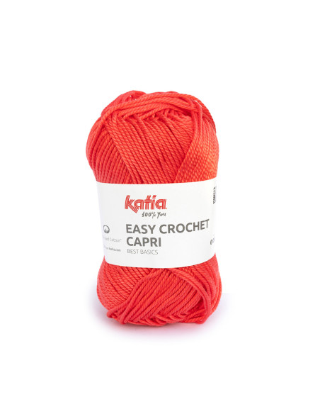 Easy Crochet Capri - Katia 112 - rot