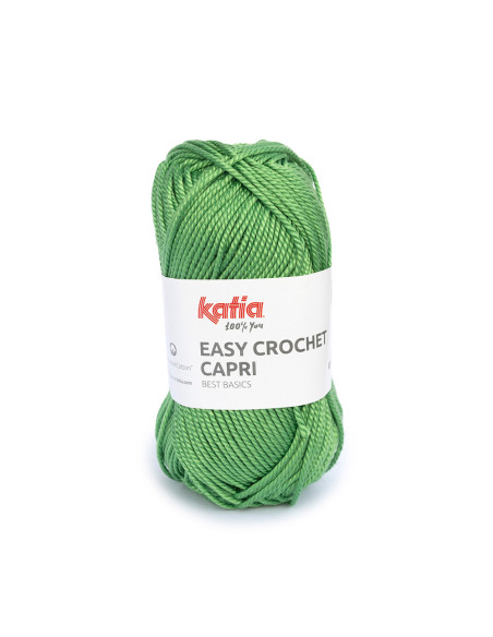 Easy Crochet Capri - Katia 117 - grasgrün