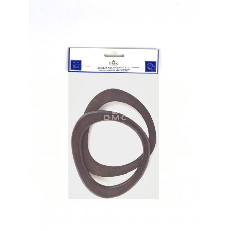 Taschengriff oval schwarz-braun - DMC