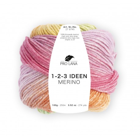 1-2-3 Ideen Merino - Pro Lana 01 - gelb/grün/orange