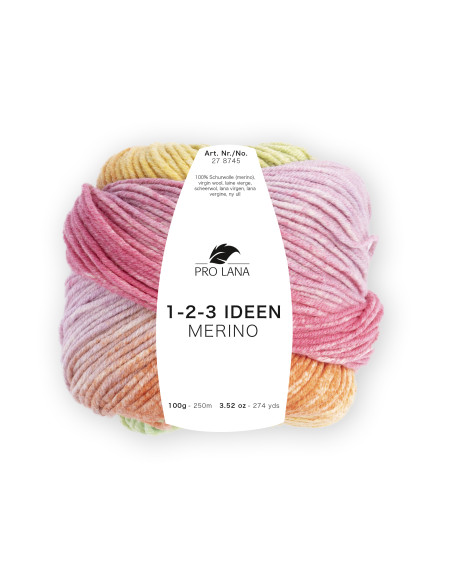 1-2-3 Ideen Merino - Pro Lana 01 - gelb/grün/orange