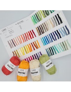 Fadenfarbkarte Quattro - Lang Yarns