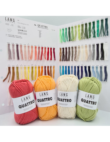 Fadenfarbkarte Quattro - Lang Yarns
