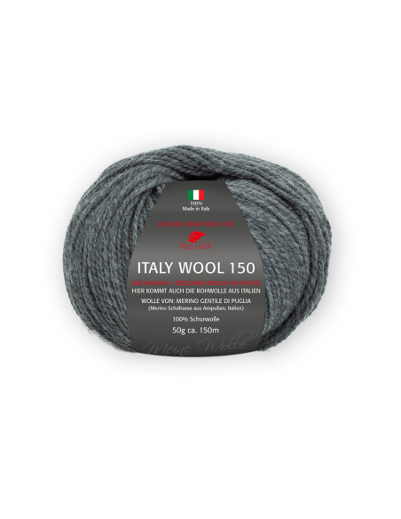 Italy Wool 150 - Pro Lana 195 - dunkelgrau meliert