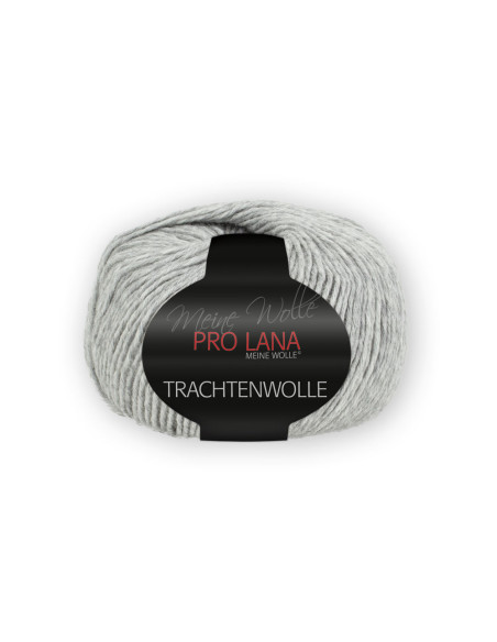 Trachtenwolle - Pro Lana 91 - hellgrau meliert