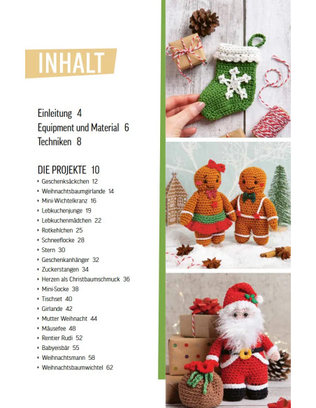 Niedliche Häkel-Ideen für Weihnachten - Stiebner
