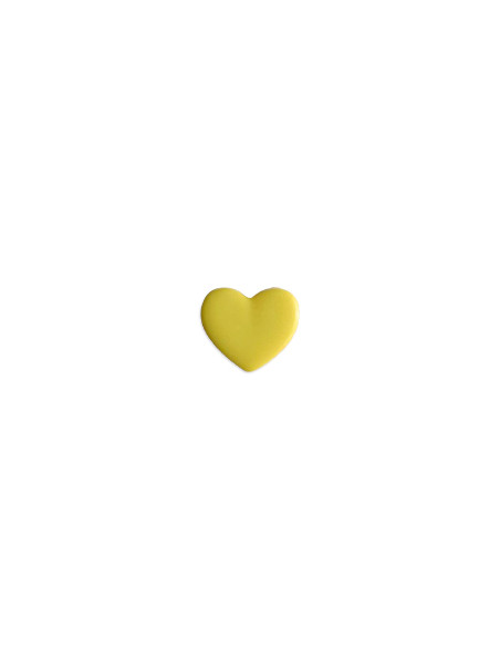 Kinderknopf Herz 13 mm - Dill gelb