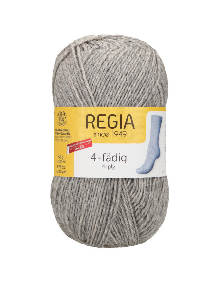 4 fädig 50g Uni - Regia 00033 - flanell meliert