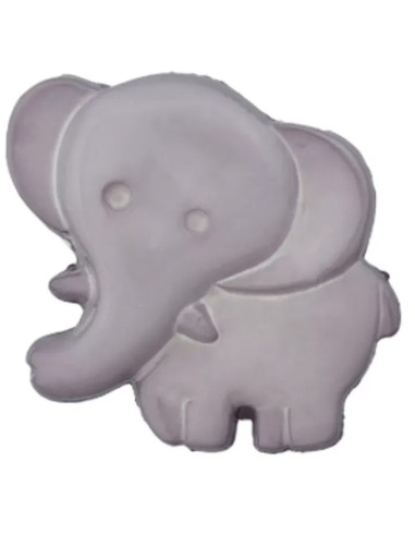 Elefant Knopf mit Öse 19 mm - Prym 04 - grau