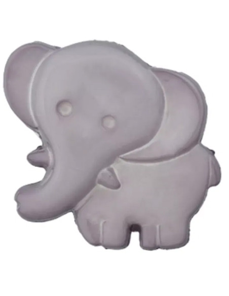 Elefant Knopf mit Öse 19 mm - Prym 04 - grau