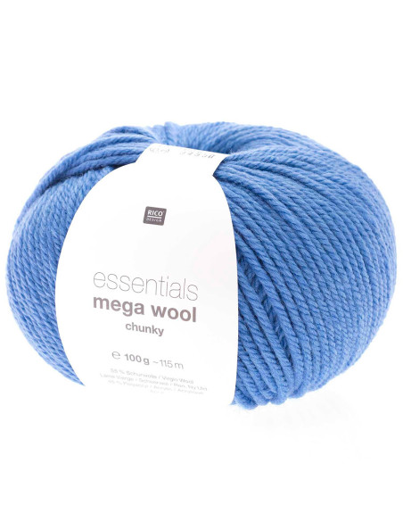 Essentials Mega Wool chunky - Rico Design 019 - azur