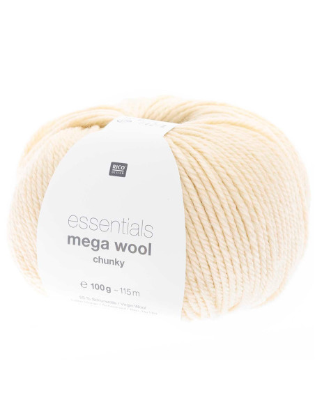 Essentials Mega Wool chunky - Rico Design 020 - elfenbein