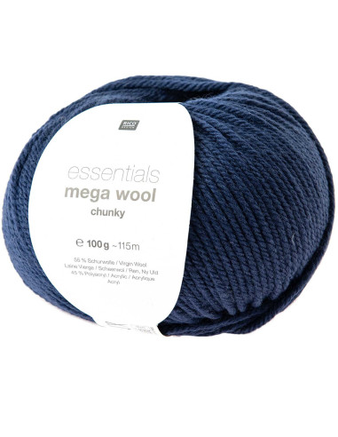 Essentials Mega Wool chunky - Rico Design 012 - blau