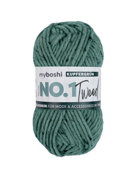 myboshi Wolle No.1 Tweed 152 - kupfergrün