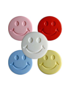 Kinderknopf Smiles 15 mm Öse - Dill