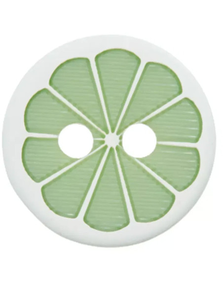 Polyesterknopf Citrus 11 mm - Union Knopf mittelgrün