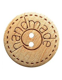 Holzknopf Handmade 15 18 23 mm 2-Loch - Dill