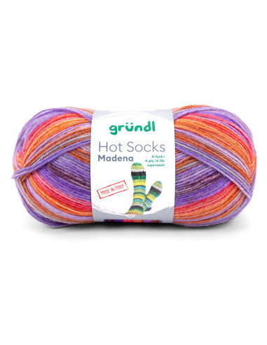 Hot Socks Madena 4-fach - Gründl 03 - tutti frutti mix
