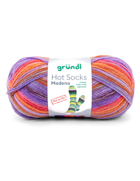 Hot Socks Madena 4-fach - Gründl 03 - tutti frutti mix
