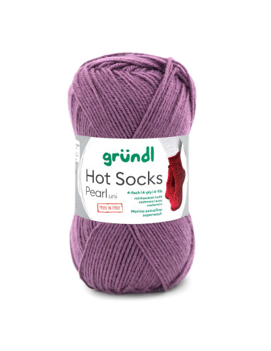 Hot Socks Pearl uni - Gründl 05 - pflaume