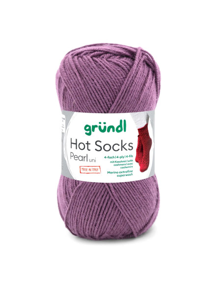 Hot Socks Pearl uni - Gründl 05 - pflaume