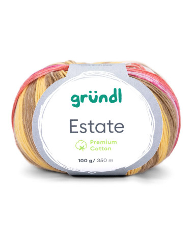 Estate - Gründl 03 - rot/pink/ocker/gelb/nature