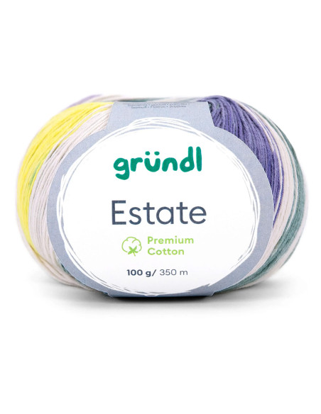 Estate - Gründl 05 - gelb/lila/türkis/grün/nature