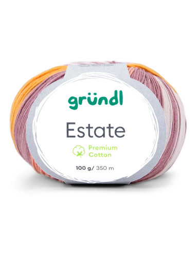 Estate - Gründl 08 - pink/petrol/ocker/grau/nature