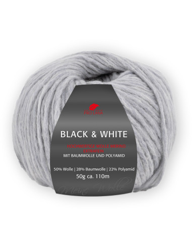 Black  White - Pro Lana 91 - grey
