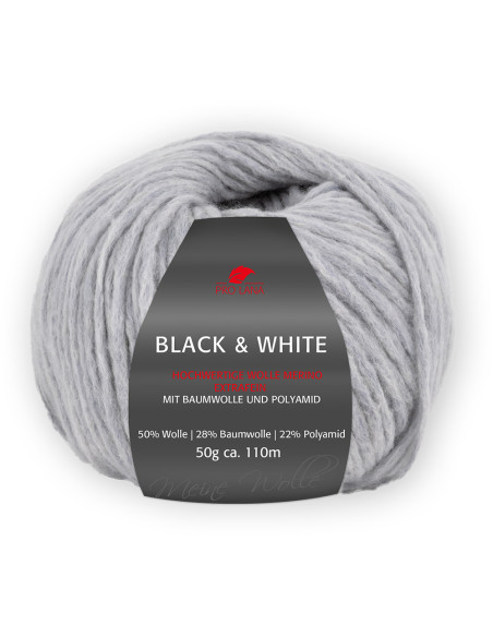 Black  White - Pro Lana 91 - grey