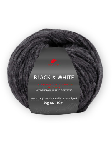 Black  White - Pro Lana 98 - anthrazit
