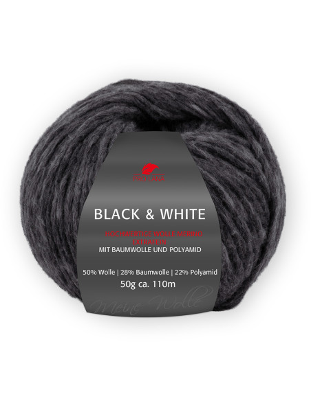 Black  White - Pro Lana 98 - anthrazit