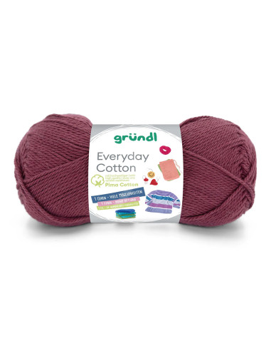 Everyday Cotton - Gründl 01 - weinrot