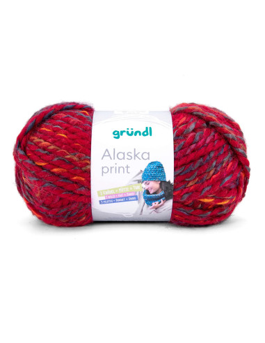 Alaska print - Gründl 04 - cherry color