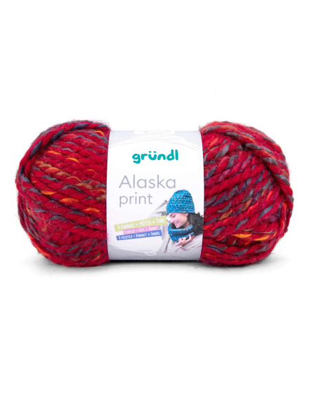 Alaska print - Gründl 04 - cherry color