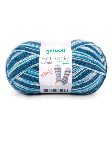 Hot Socks Como 4-fach - Gründl 03 - blau