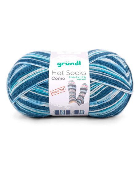 Hot Socks Como 4-fach - Gründl 03 - blau